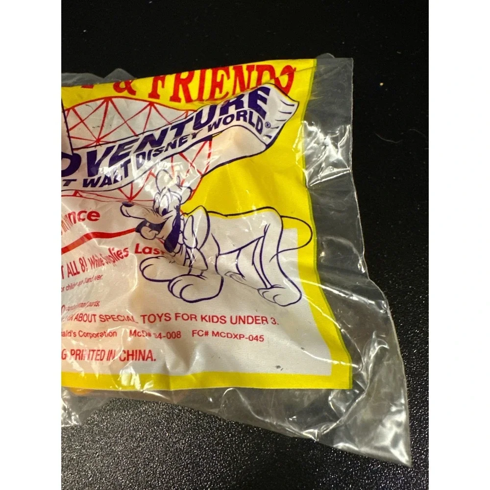 Vintage 1993 McDonald's Disney Pluto in France Happy‎ Meal Toy – Sealed